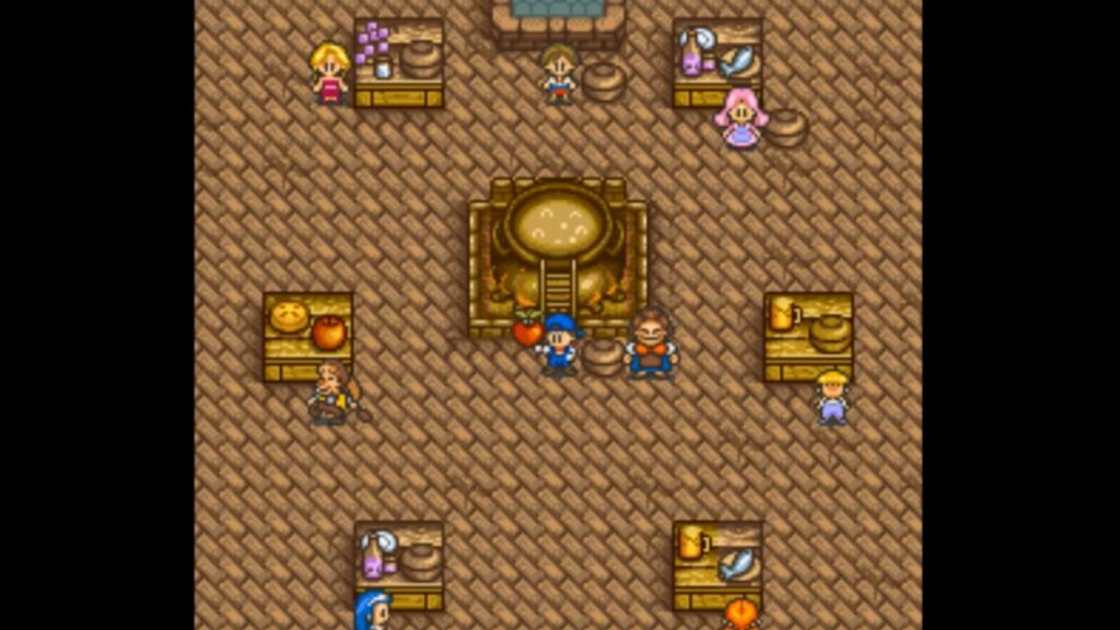 Give a Fish or Full Moon Fruit to Ellen's Mother during the Full Moon Festival to get a Power Berry the First time you do so. | Harvest Moon SNES
