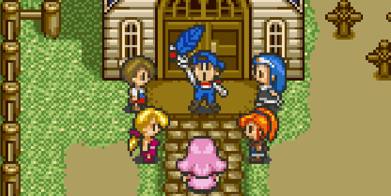 Using the Blue Feather. | Harvest Moon SNES