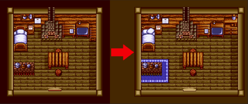 The first house upgrade. | Harvest Moon SNES