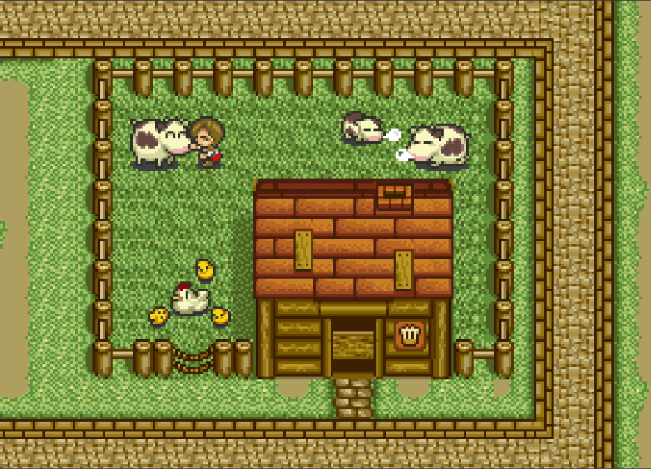 Ellen is usually found in front of the Animal Dealer's Shop. | Harvest Moon SNES