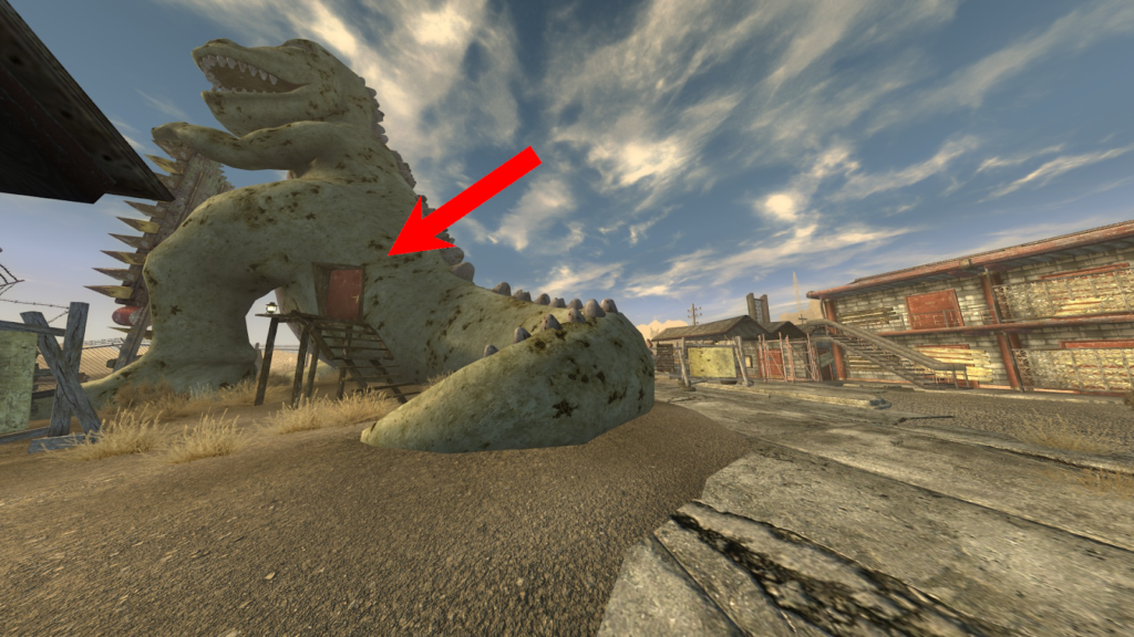 Location of Cliff Briscoe's gift shop. | Fallout: New Vegas