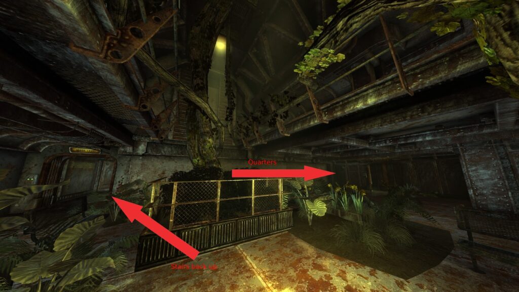 Locations of the 2 notable doors. | Fallout: New Vegas - Power Armor Training Perk Prerequisite Quest