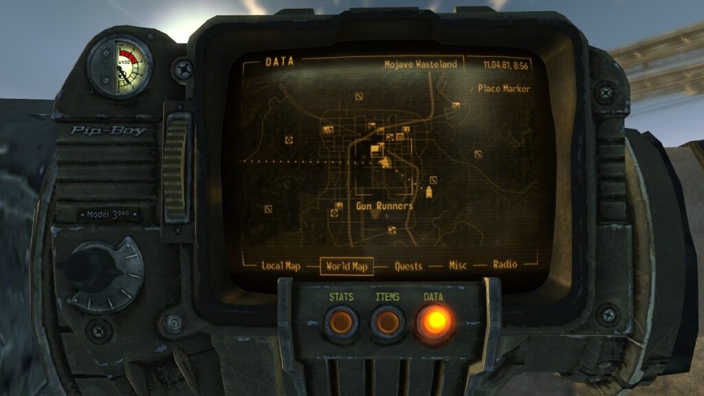 Location of the house. | Fallout: New Vegas - Enclave Route