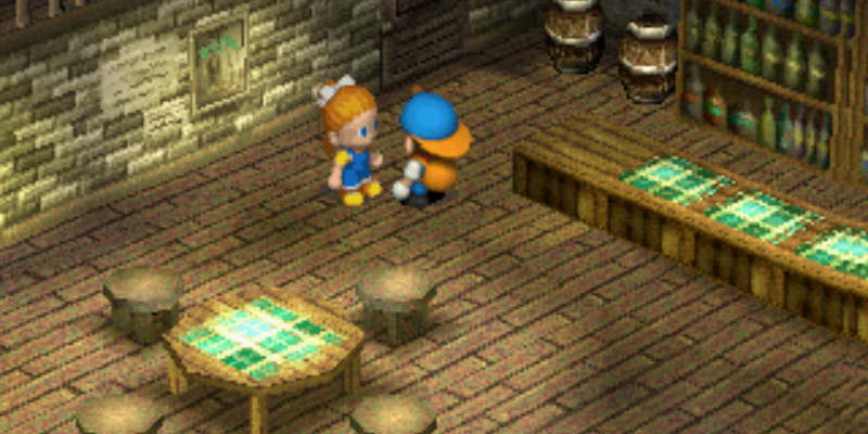 You can usually find Ann working at the Inn. | Harvest Moon Back to Nature