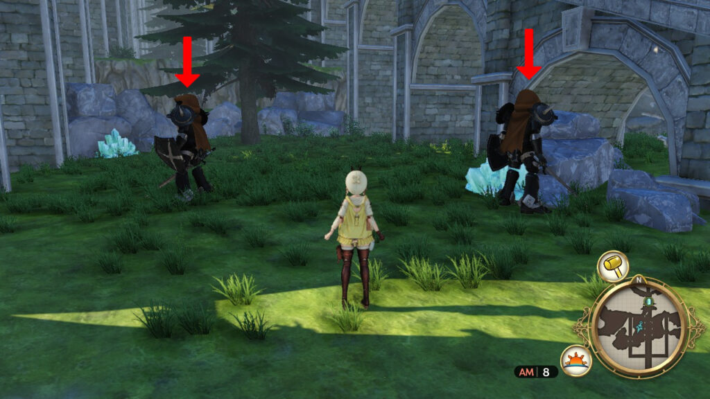 Legendary Warriors' location under Pynnor Tower's entrance. | Atelier Ryza: Ever Darkness & the Secret Hideout
