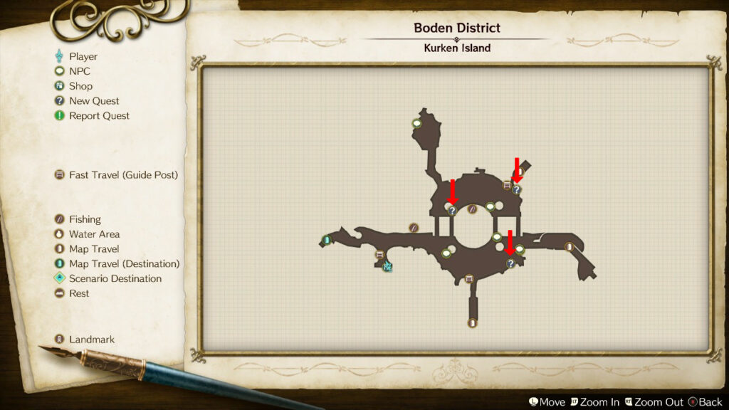 Icon identifying available quests in the minimap. | Atelier Ryza: Ever Darkness & the Secret Hideout