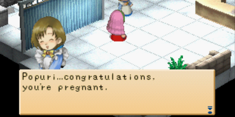 Elli announcing your wife's pregnancy. | Harvest Moon Back to Nature