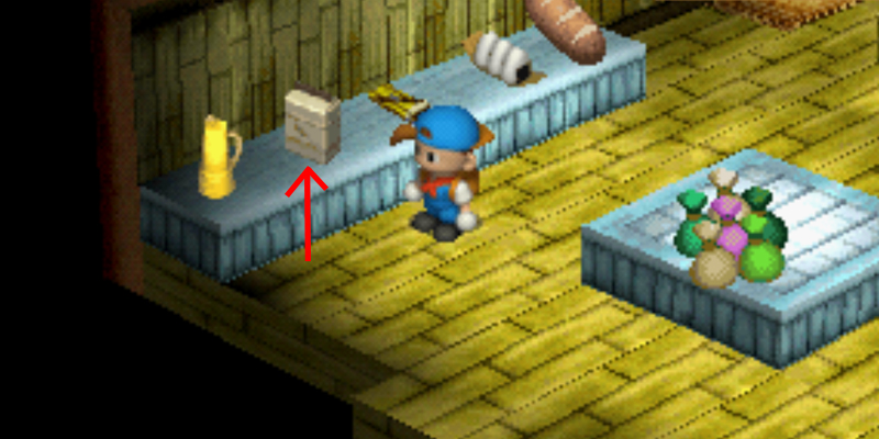 Location of flour in the supermarket. | Harvest Moon Back to Nature