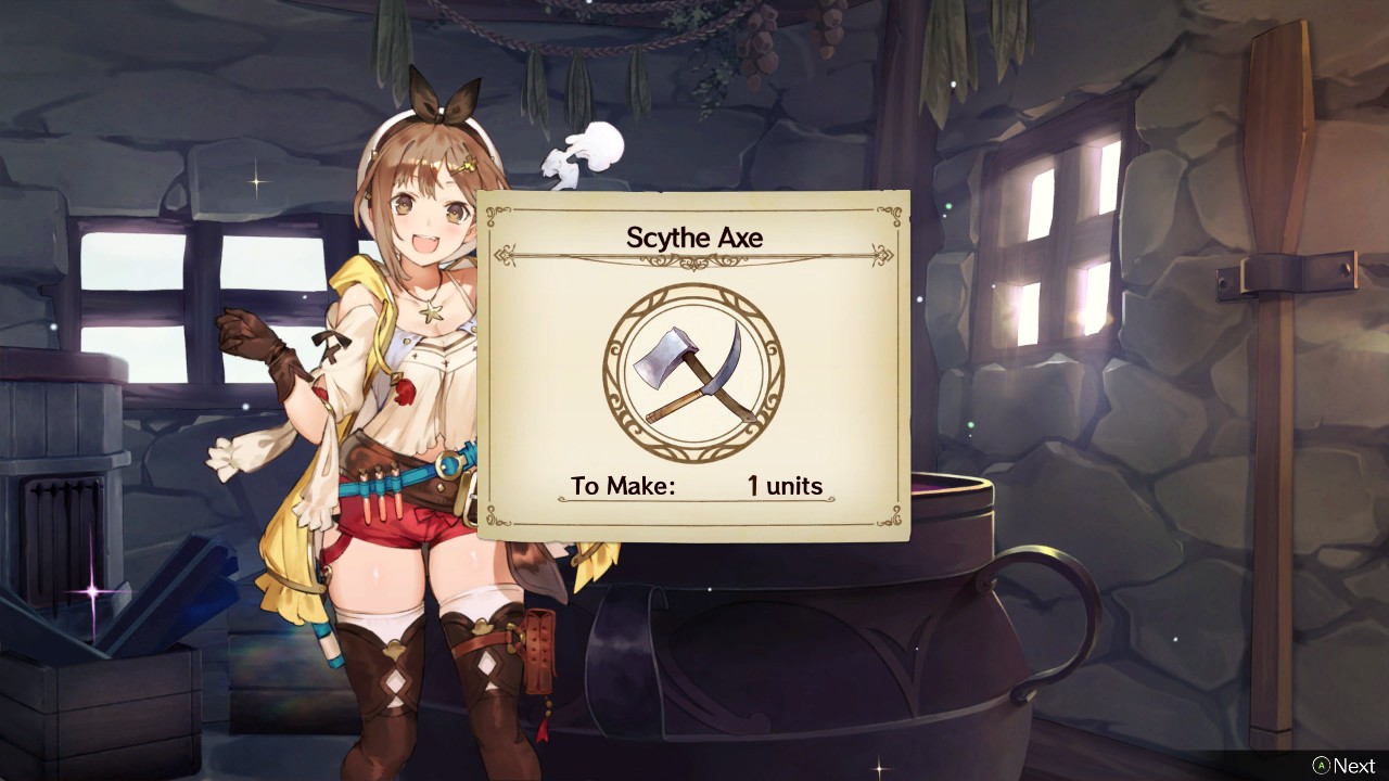 How to Create the Scythe Axe in Atelier Ryza: Ever Darkness & the Secret Hideout