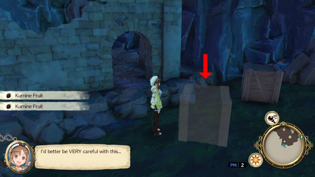 Gathering Kumine Fruits at the Sunken Mine. | Atelier Ryza: Ever Darkness & the Secret Hideout