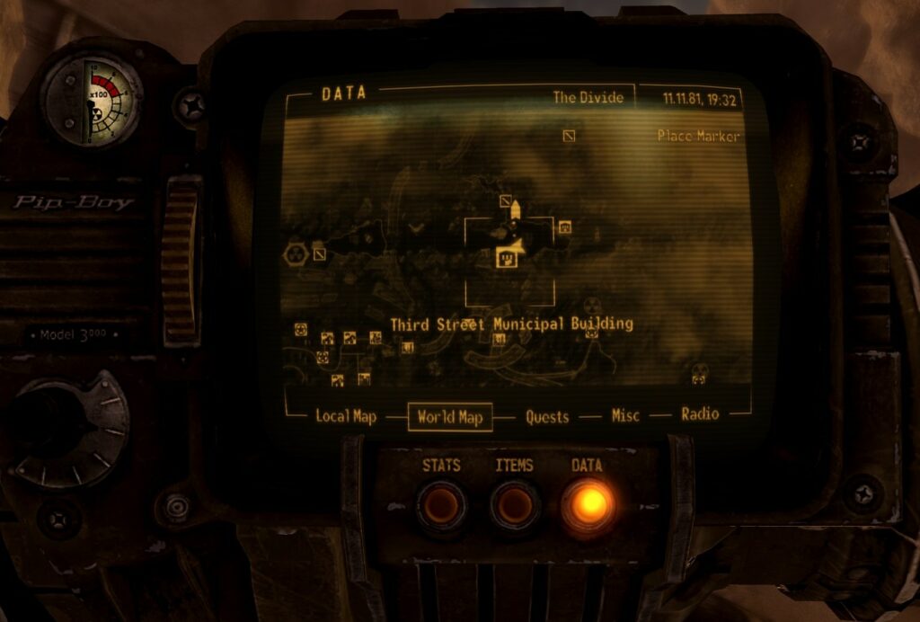 Location of the Third Street Municipal Building. | Fallout: New Vegas