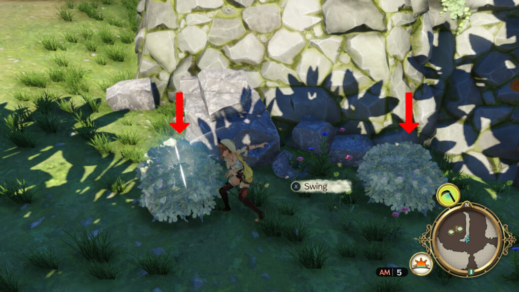 Collecting Sweet Leaves from the bushes. | Atelier Ryza: Ever Darkness & the Secret Hideout