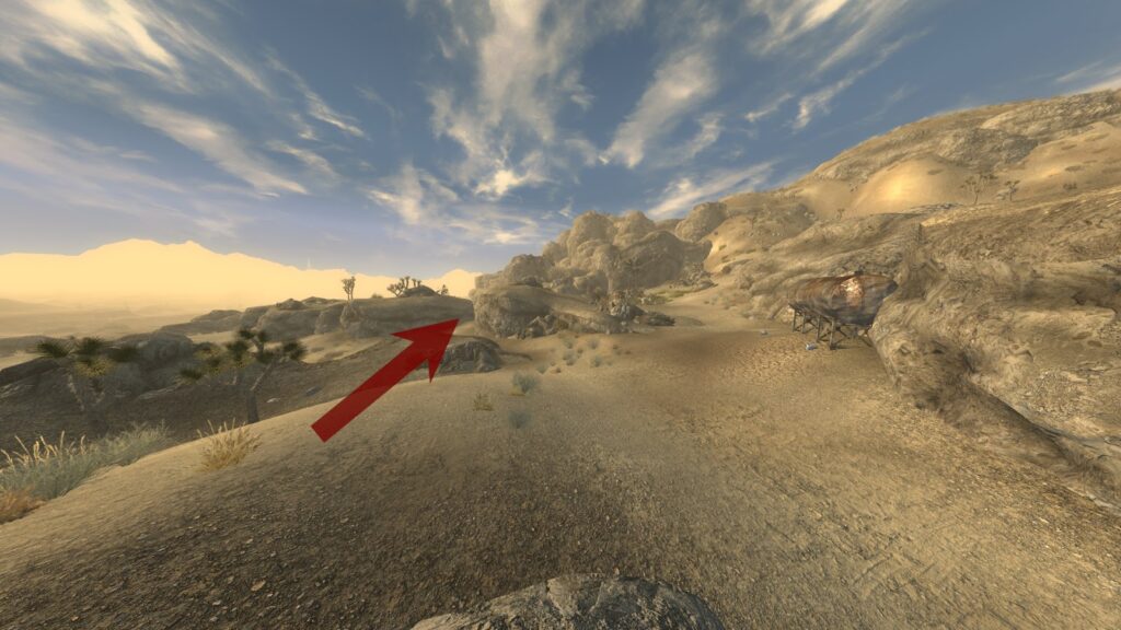Same path, but with a better view. | Fallout: New Vegas