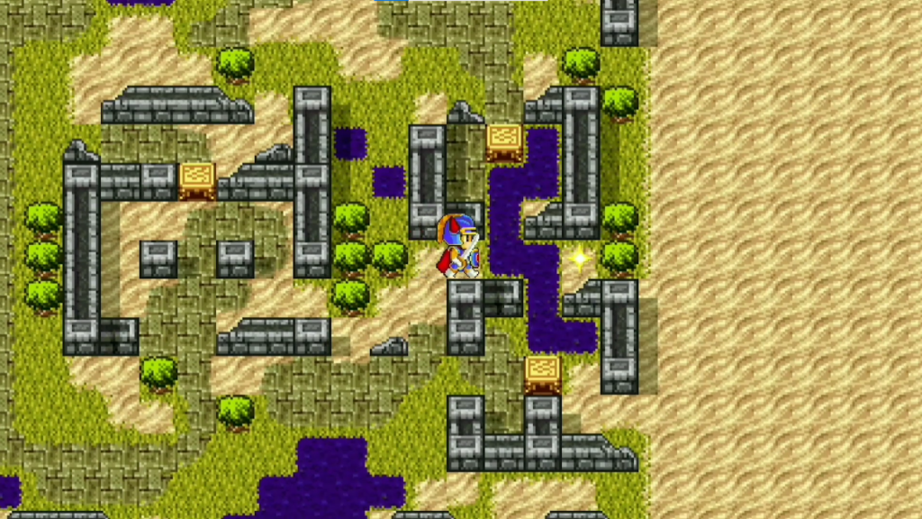 This pond will damage you but you still have to cross it to get the armor. | Dragon Quest I