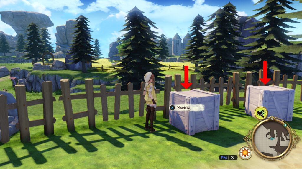 Wooden boxes at the Secluded Farm. | Atelier Ryza: Ever Darkness & the Secret Hideout