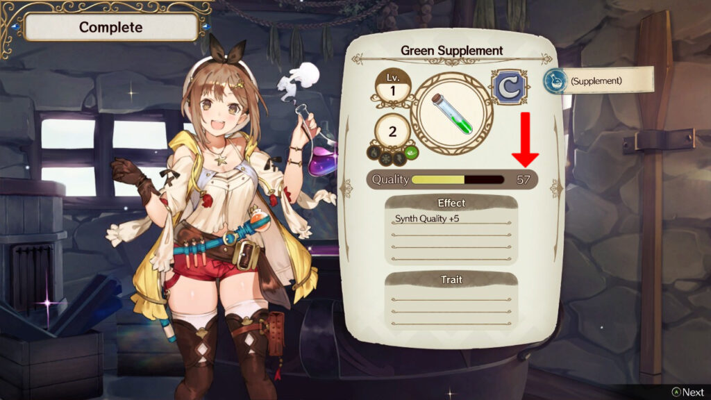 Synthesizing high quality Green Supplements. | Atelier Ryza: Ever Darkness & the Secret Hideout