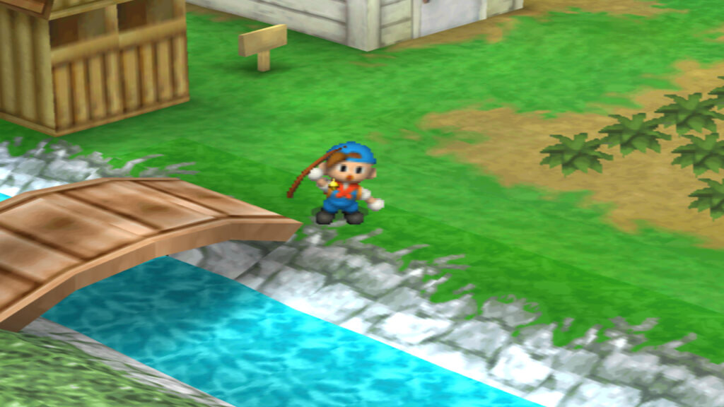 The fishing pole, another gift from Gregg. | Harvest Moon Back to Nature