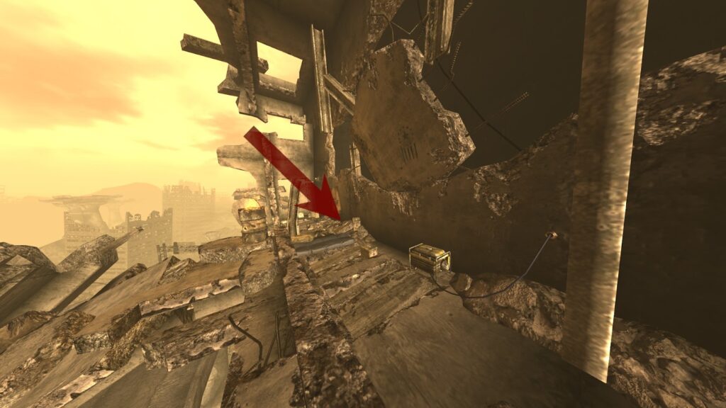 Location of the holotape. | Fallout: New Vegas