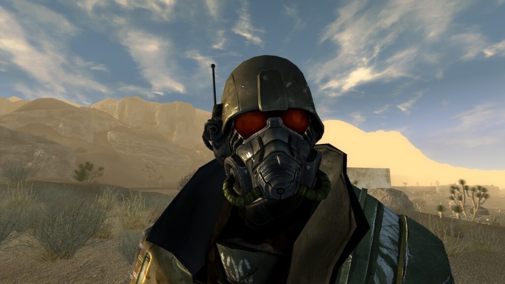 Image of the Elite Riot Gear Helmet. | Fallout: New Vegas