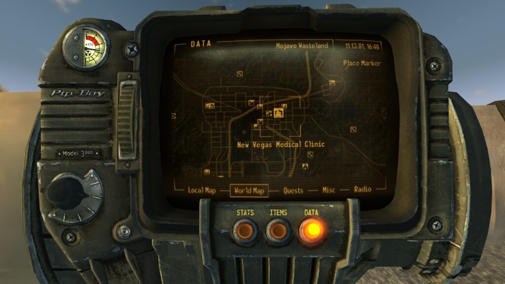 Location of the New Vegas Medical Clinic. | Fallout: New Vegas