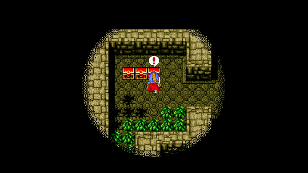 The three chests with Seed of Life, Magic Key and gold. | Dragon Quest 1