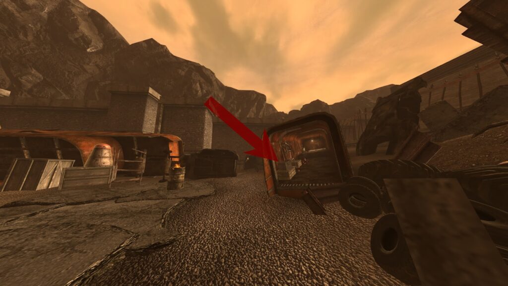 Truck with the key. | Fallout: New Vegas