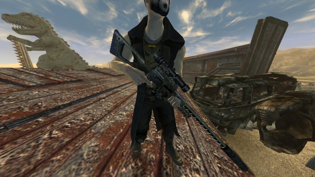 Image of Christine's CoS Silencer Rifle. | Fallout: New Vegas
