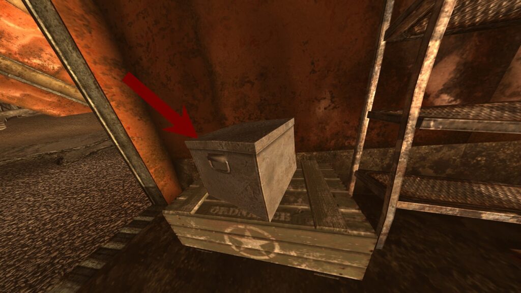 Box with the Warehouse Stash Key. | Fallout: New Vegas