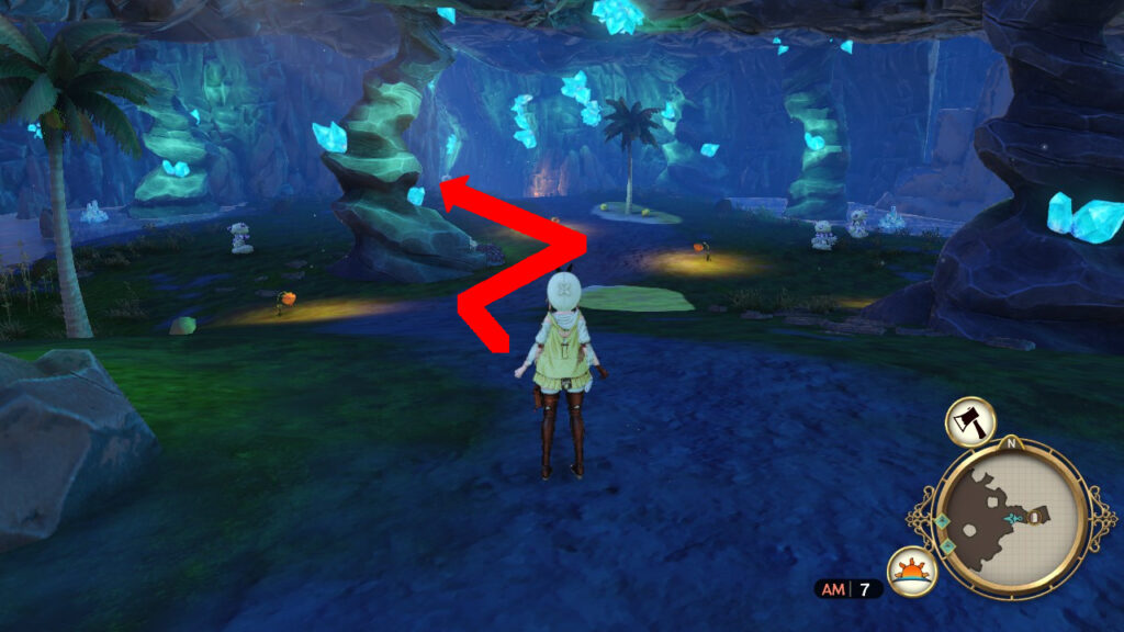 The path to Sunken Mine's lower level. | Atelier Ryza: Ever Darkness & the Secret Hideout