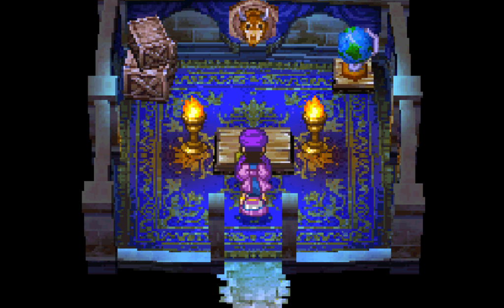 If you try to visit the lone house during the day, no one will be there. You must come at night. |  Dragon Quest V: Hand of the Heavenly Bride