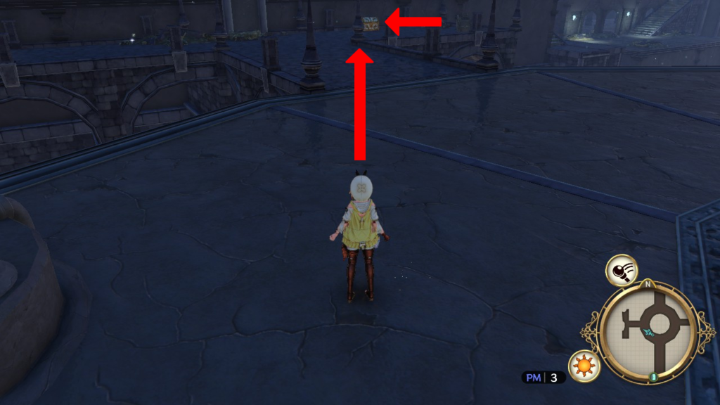 Treasure chest on the left-end of the hall. | Atelier Ryza: Ever Darkness & the Secret Hideout