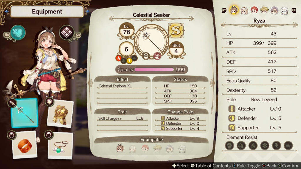 Ryza equipped with the Celestial Seeker. |  Atelier Ryza: Ever Darkness & the Secret Hideout