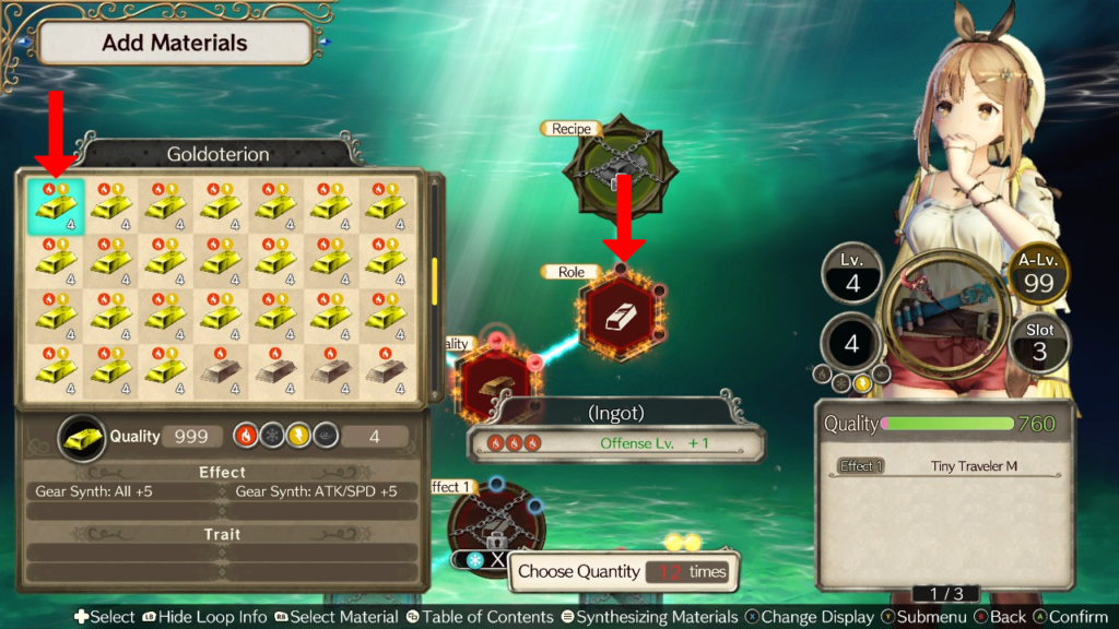 Adding a Goldoterion to the Role loop. | Atelier Ryza: Ever Darkness & the Secret Hideout