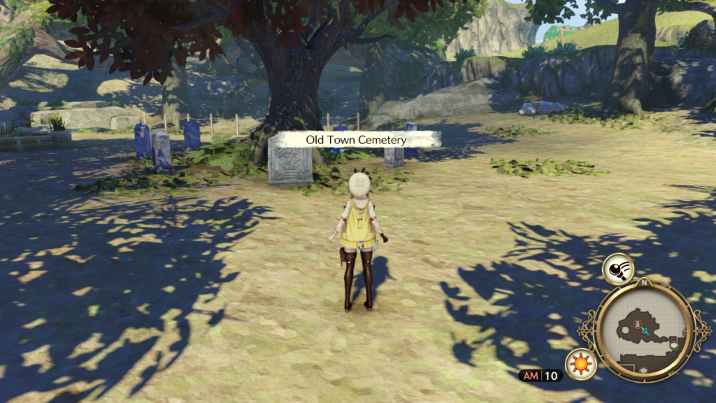 Arriving at the Old Town Cemetery. | Atelier Ryza: Ever Darkness & the Secret Hideout