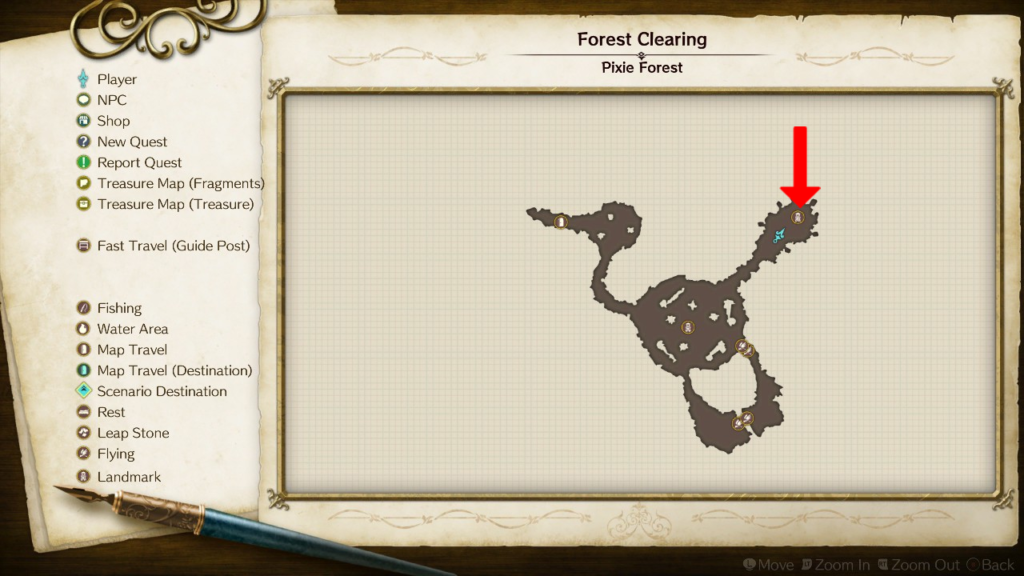 Weasel Home's location on the map. | Atelier Ryza: Ever Darkness & the Secret Hideout