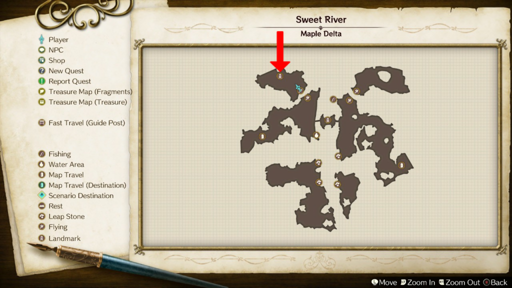 Mushroom Garden's location on the map. | Atelier Ryza: Ever Darkness & the Secret Hideout
