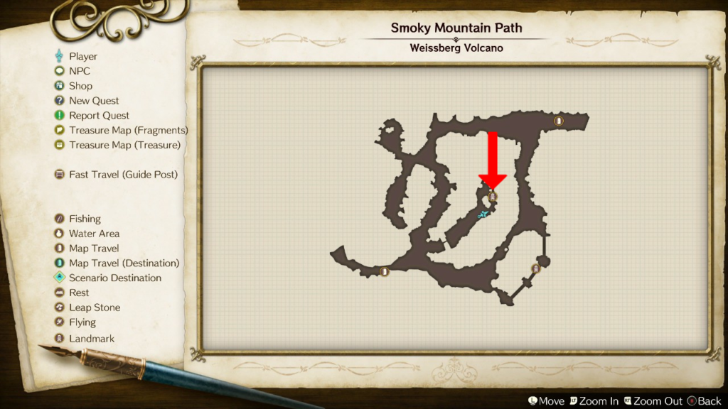 Crystal Block's location on the map. | Atelier Ryza: Ever Darkness & the Secret Hideout