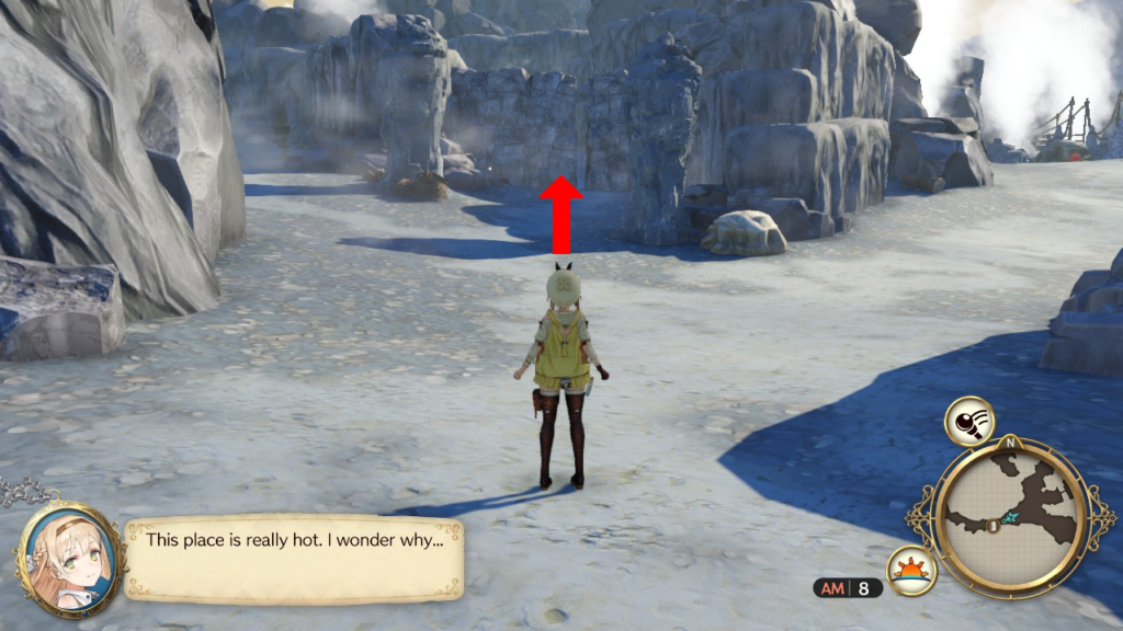 The path to the Crystal Block landmark. | Atelier Ryza: Ever Darkness & the Secret Hideout