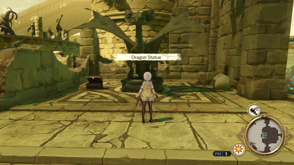 The Dragon Statue at Meteor Castle. | Atelier Ryza: Ever Darkness & the Secret Hideout