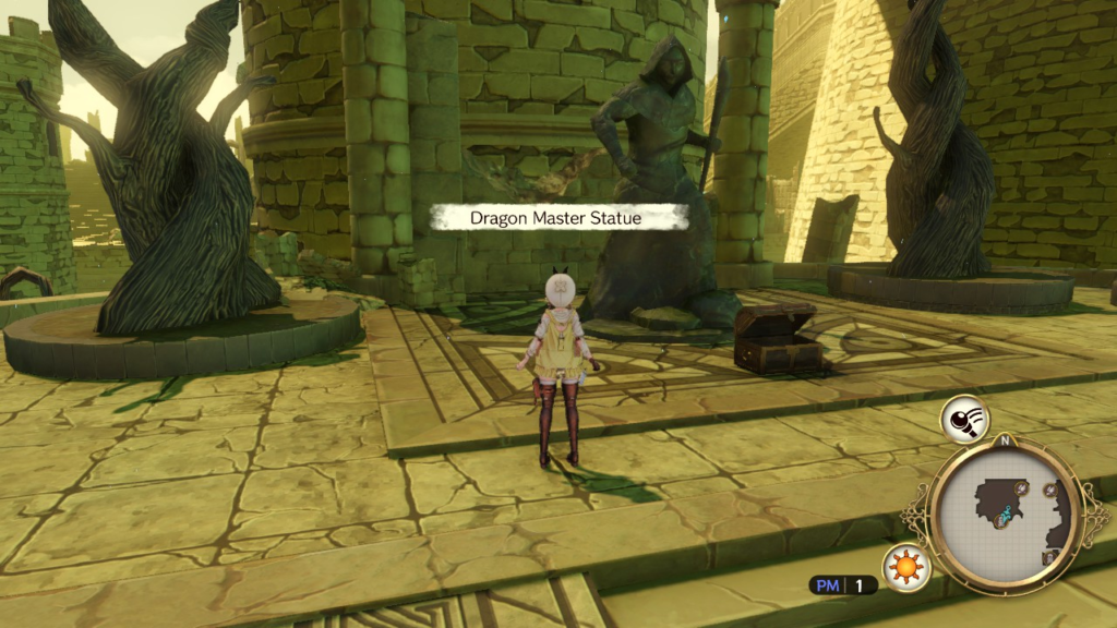 Discovering the Dragon Master Statue at Meteor Castle. | Atelier Ryza: Ever Darkness & the Secret Hideout