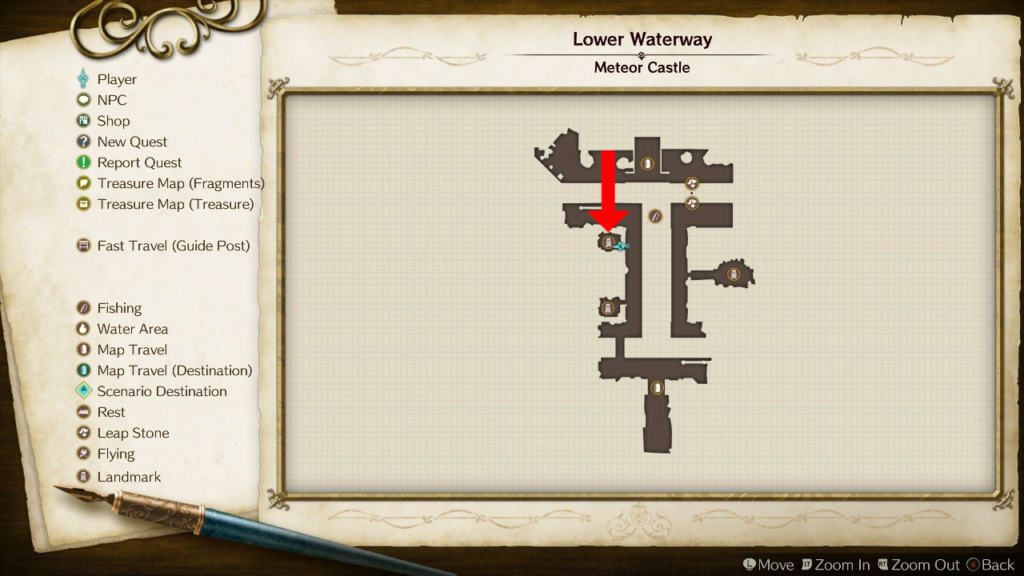 Dragon Master's Study's location on the map. | Atelier Ryza: Ever Darkness & the Secret Hideout