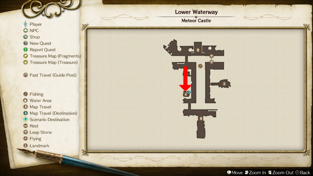 Knight's armory's location on the map. | Atelier Ryza: Ever Darkness & the Secret Hideout