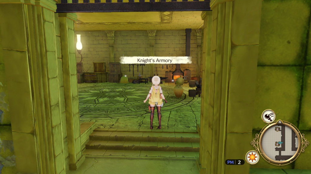 Entering the Knight's Armory at Meteor Castle - Lower Waterway. | Atelier Ryza: Ever Darkness & the Secret Hideout