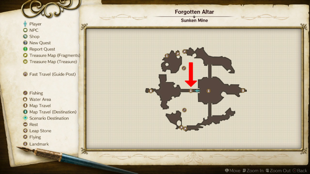 Ancient Bridge's location on the map. | Atelier Ryza: Ever Darkness & the Secret Hideout