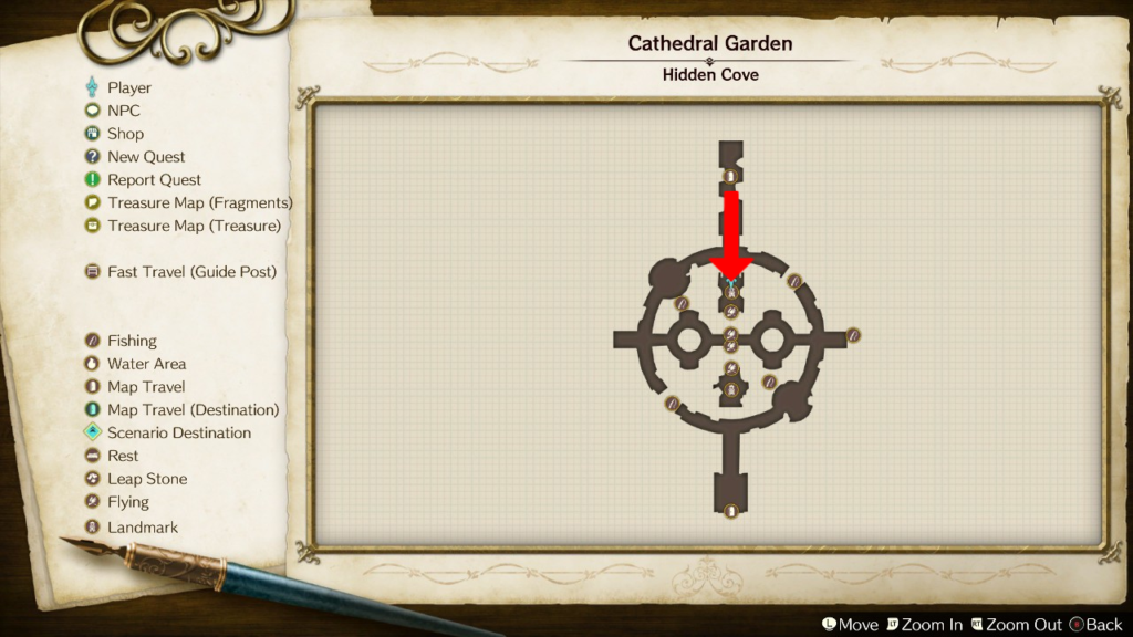 Silent Bell's location on the map. | Atelier Ryza: Ever Darkness & the Secret Hideout