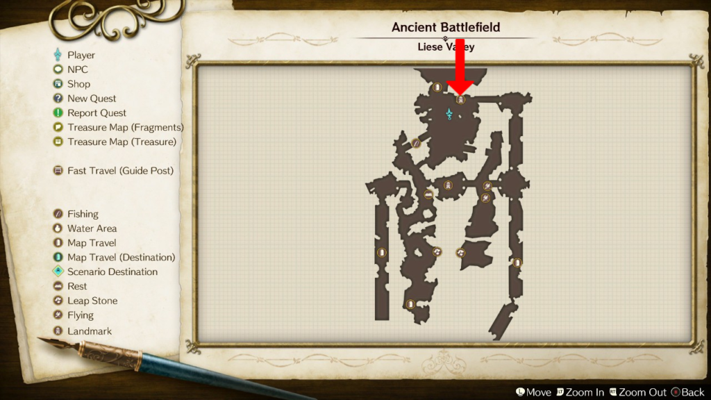 Stone Giant's Mound's location on the map. | Atelier Ryza: Ever Darkness & the Secret Hideout