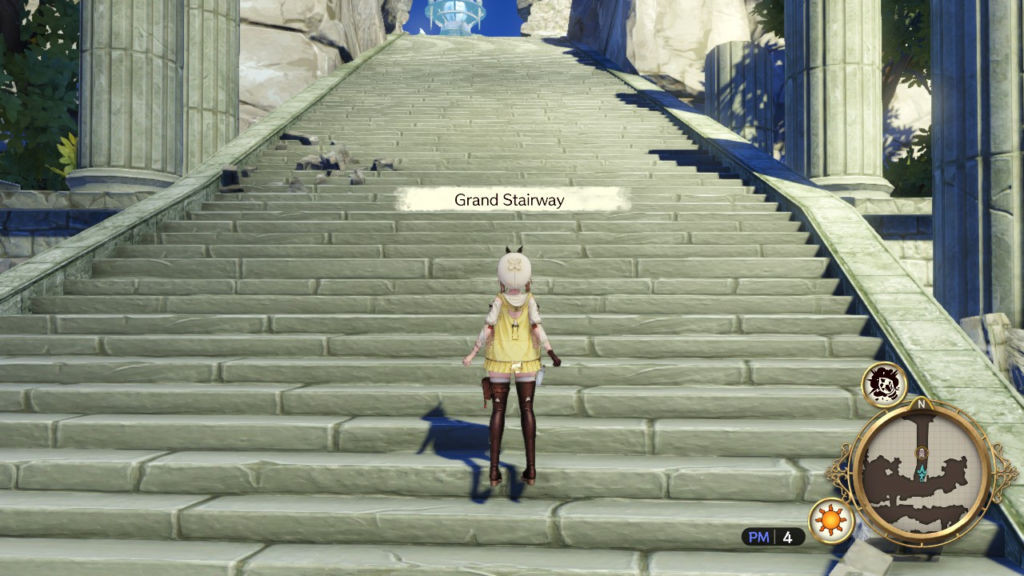 Reaching the Grand Stairway to the Pynnor Holy Tower. | Atelier Ryza: Ever Darkness & the Secret Hideout
