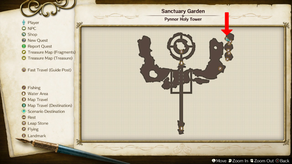 Tower Cliff's location on the map. | Atelier Ryza: Ever Darkness & the Secret Hideout