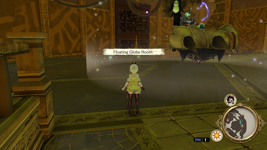 Floating Globe Room, just behind the Great Lightning Element. | Atelier Ryza: Ever Darkness & the Secret Hideout