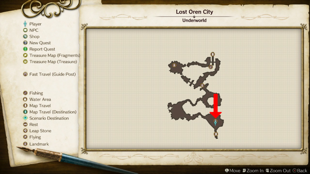 Symbiosis Monument's location on the map. | Atelier Ryza: Ever Darkness & the Secret Hideout